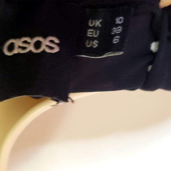 ASOS Collection Black and White Embroidered Romper, Size 6 - Picture 16 of 16